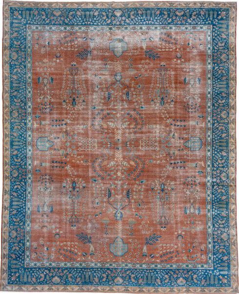 Vintage Tabriz Area Rug (11' x 14')
